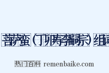 菩萨蛮（丁卯寿李嗣宗）组词是什么意思的图片